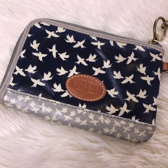 fossil bird purse